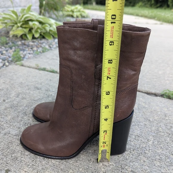 Brown Leather Ankle Boots kate spade new york Women's Baise Boot 8 - Picture 2 of 10